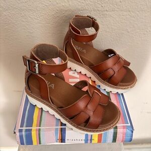 MIA Kids Tan Leather Sandals
